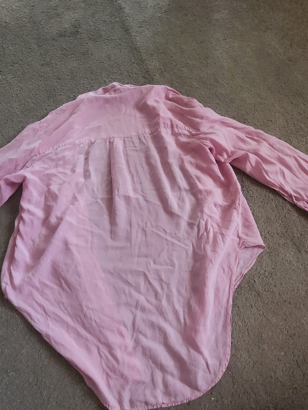 Zara Casual Light Pink Button-Down Shirt